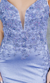 Long Glitter Prom Dress: Cinderella Couture 8255J