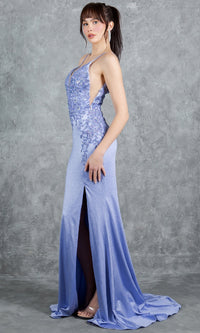 Long Glitter Prom Dress: Cinderella Couture 8255J