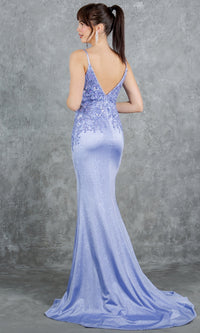 Long Glitter Prom Dress: Cinderella Couture 8255J