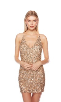 Alyce Backless Short Sequin Homecoming Dress 84001