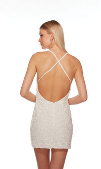 Alyce Backless Short Sequin Homecoming Dress 84001