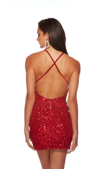 Alyce Backless Short Sequin Homecoming Dress 84001