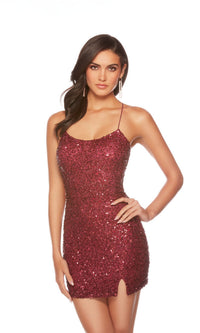 Alyce Short Sequin Homecoming Dress 84002