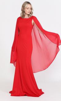 High-Neck Simple Long Jersey Prom Dress 8566