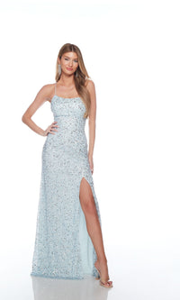 Alyce Hand-Beaded Long Sequin Prom Gown 88000