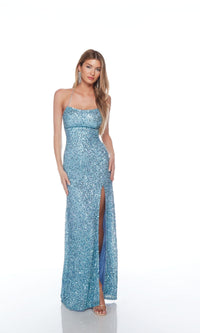 Alyce Hand-Beaded Long Sequin Prom Gown 88000