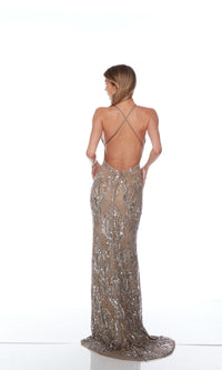 Alyce Backless Sequin Sheath Prom Dress 88006