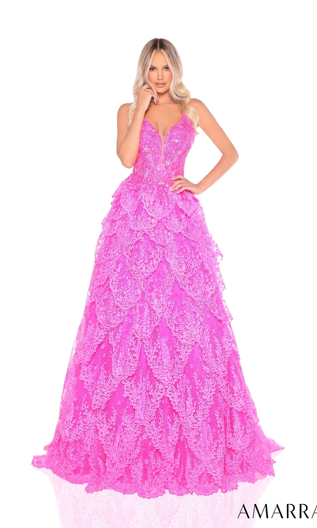 Lace Prom Ball Gown: Amarra 88265