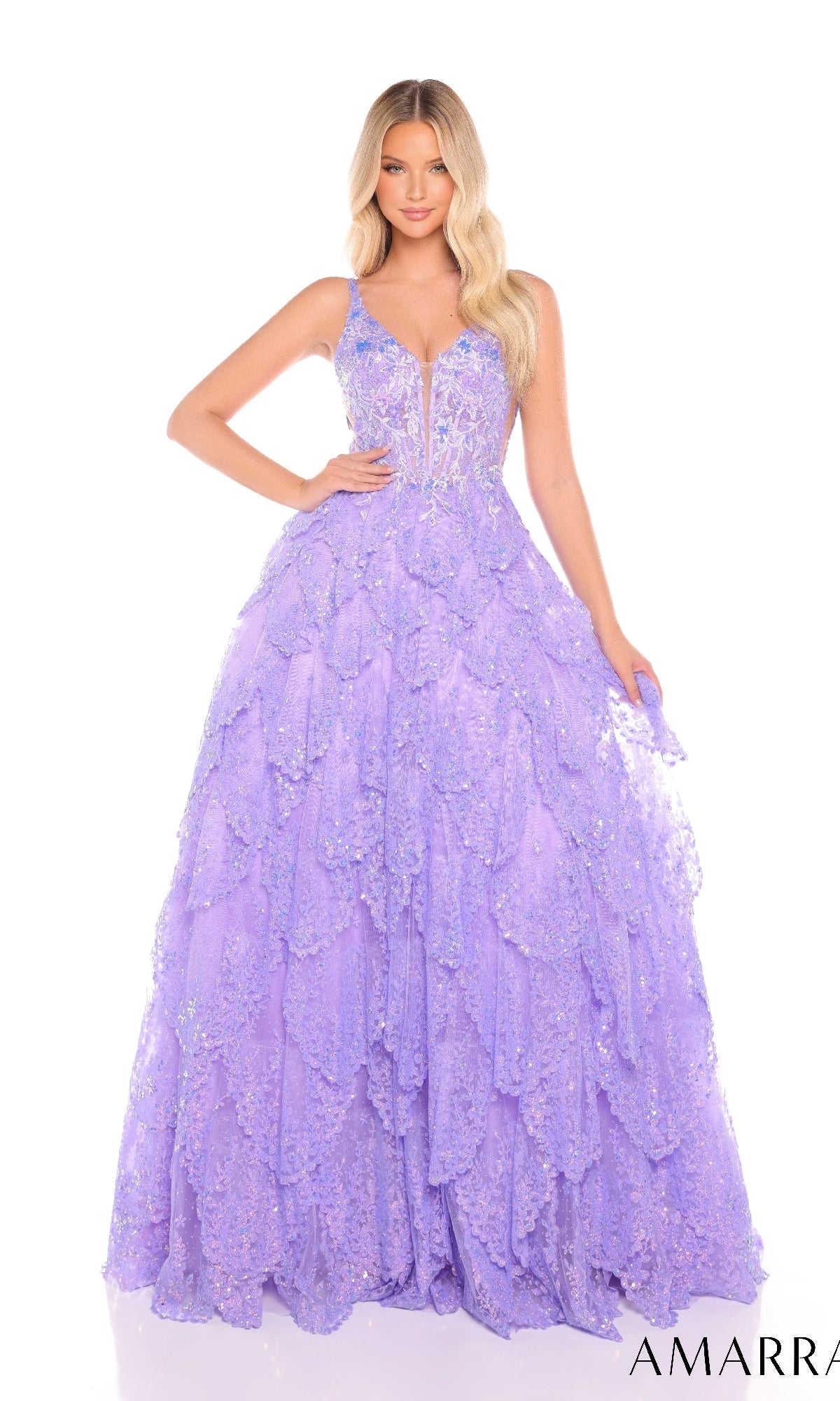 Lace Prom Ball Gown: Amarra 88265