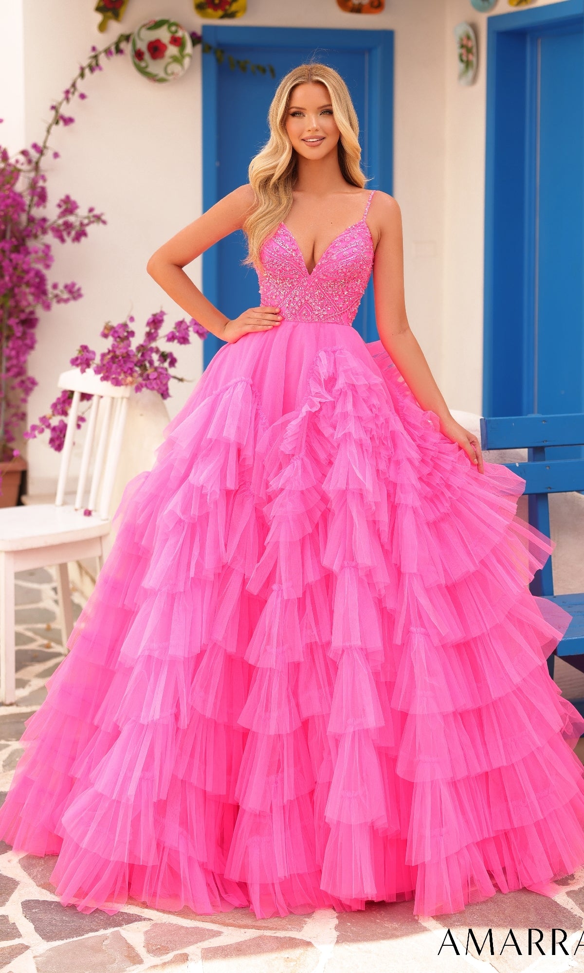 Long Prom Dress: Amarra 88296