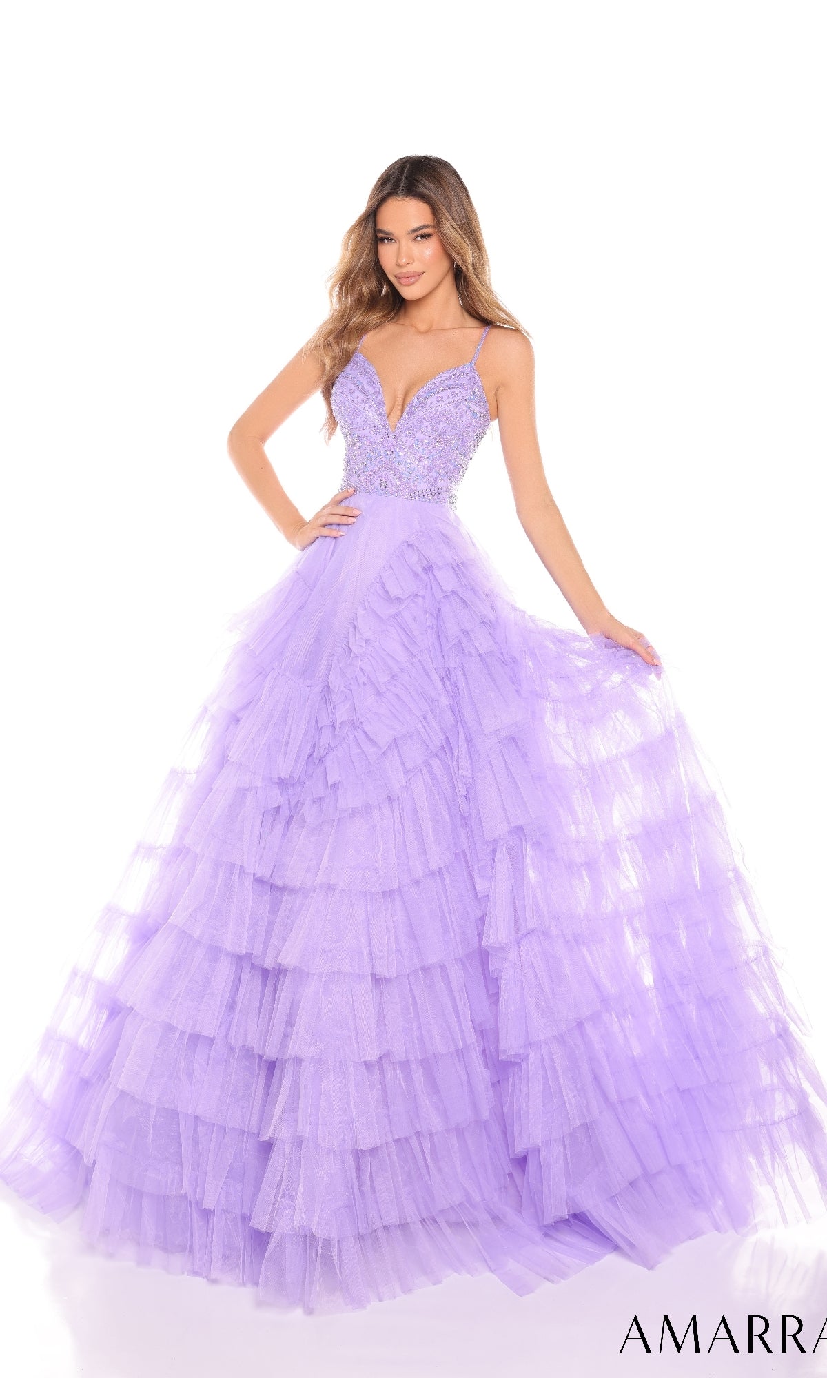 Long Prom Dress: Amarra 88296