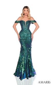 Sequin Mermaid Prom Dress: Amarra 88298