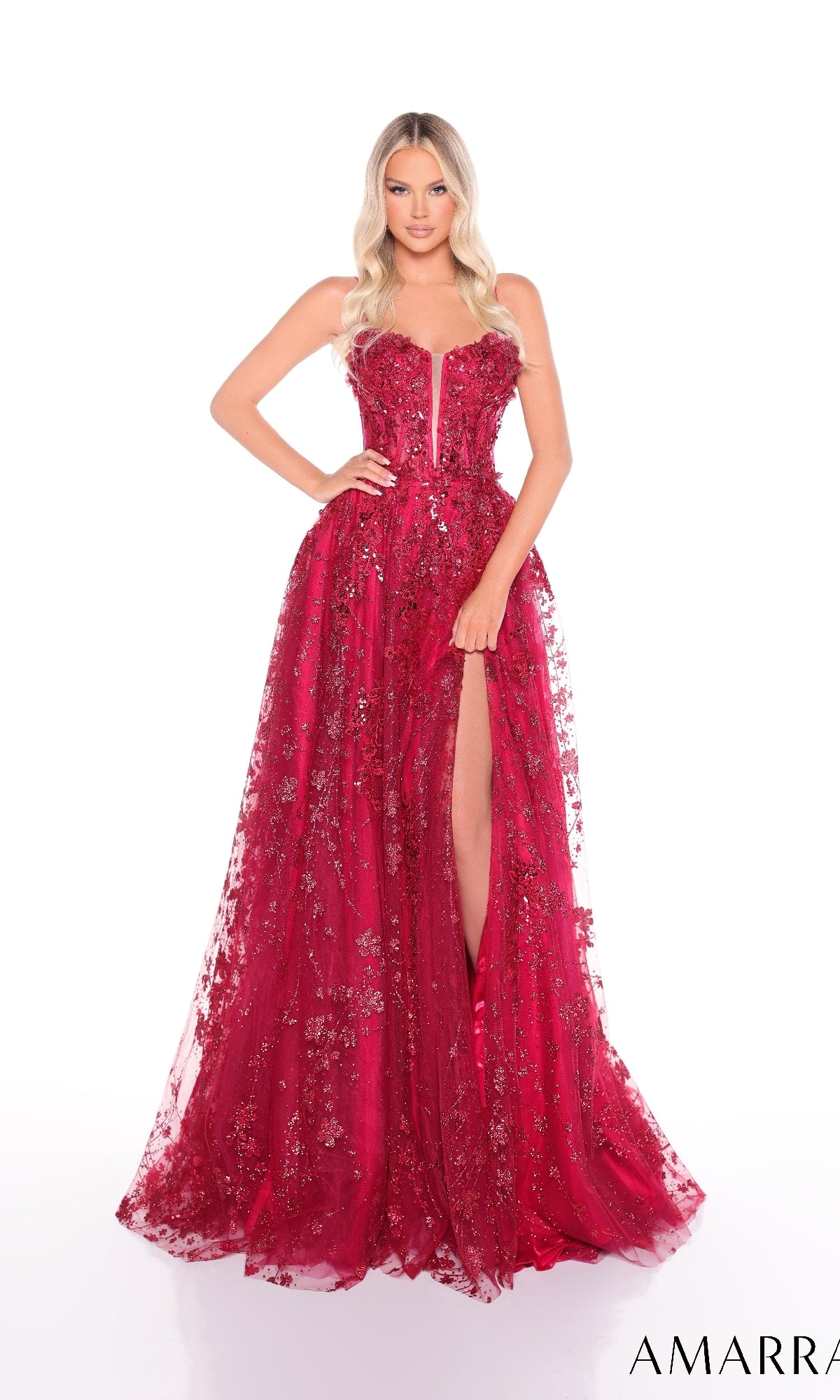 Long Prom Dress: Amarra 88315