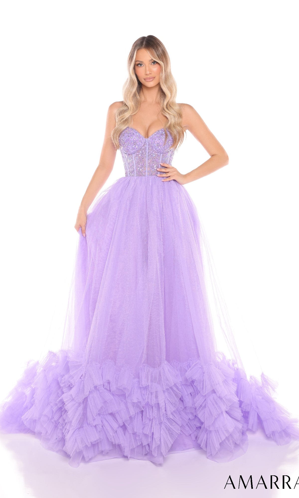 Long Prom Dress: Amarra 88339