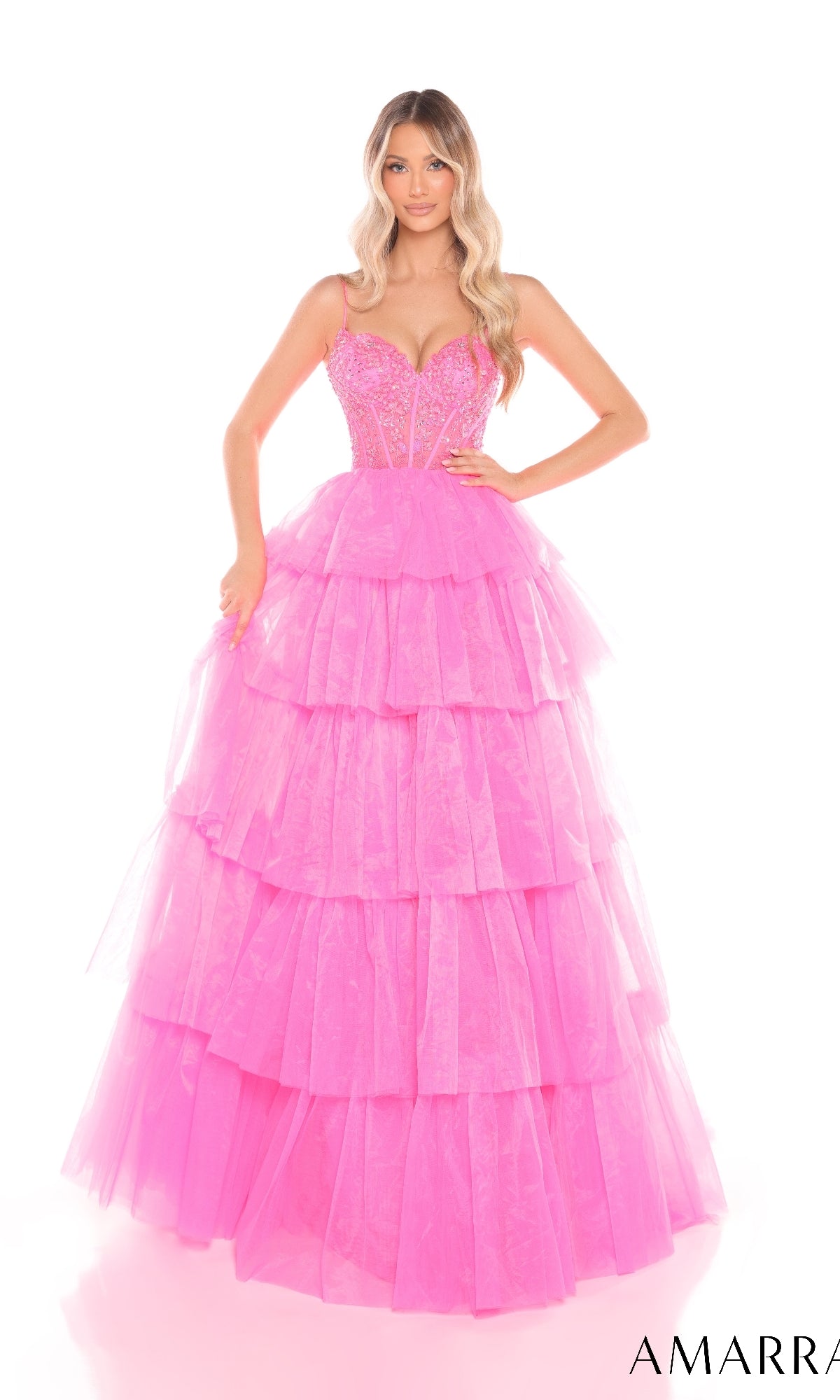 Long Prom Dress: Amarra 88345