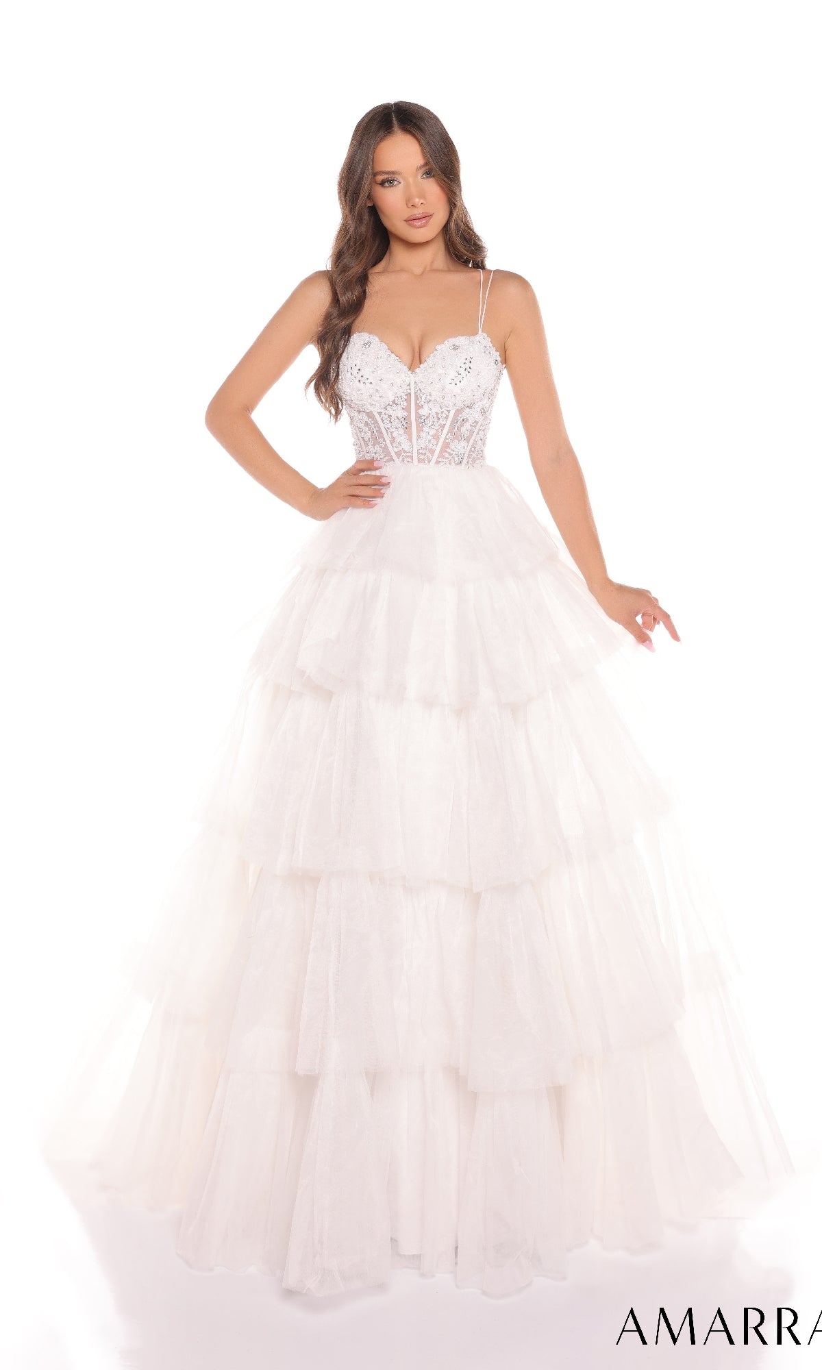 Long Prom Dress: Amarra 88345