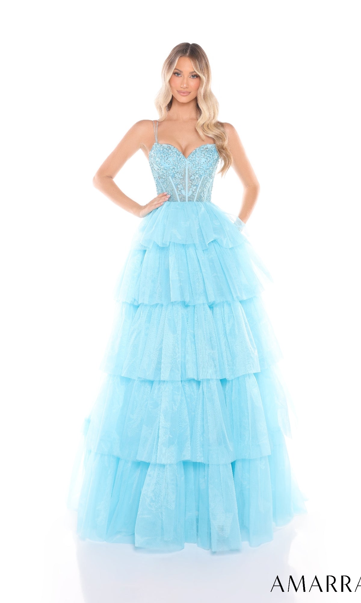 Long Prom Dress: Amarra 88345