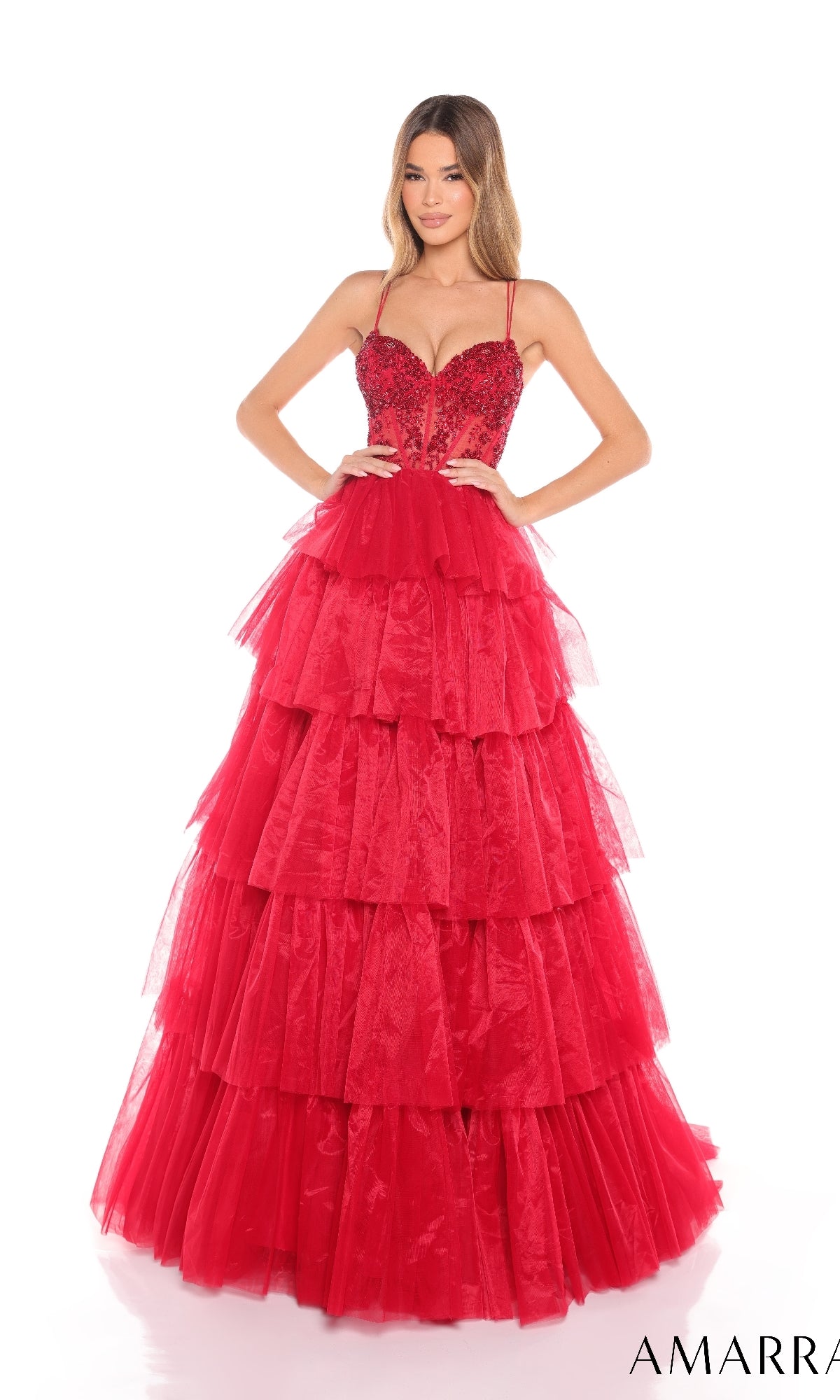 Long Prom Dress: Amarra 88345