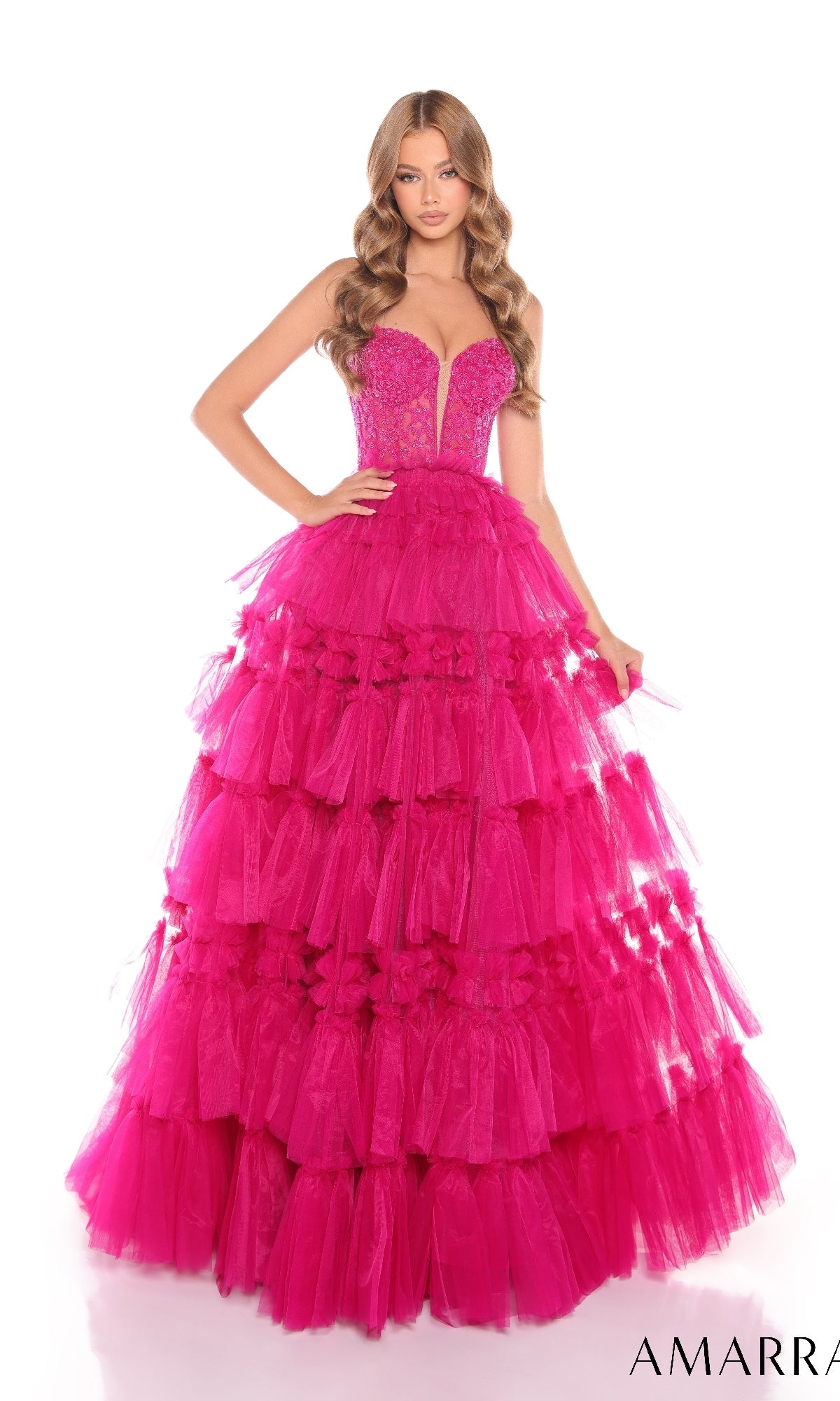 Long Prom Dress: Amarra 88398