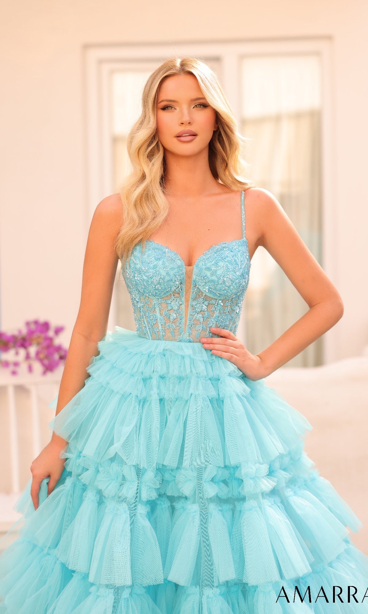 Long Prom Dress: Amarra 88398