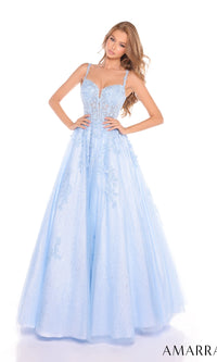 Floral Lace Prom Ball Gown: Amarra 88590