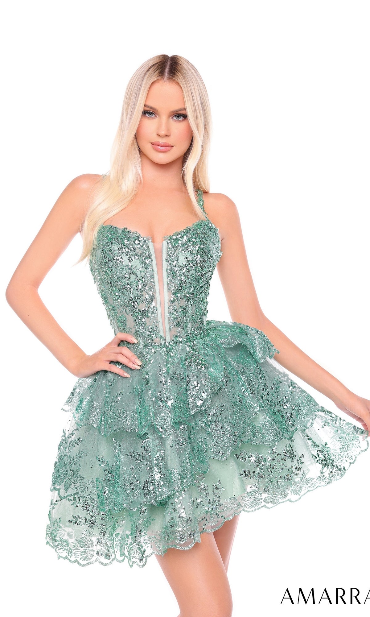 Short Homecoming Dress 88705 by Amarra