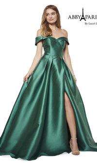 Classic Mikado Prom Ball Gown: Abby Paris 90023