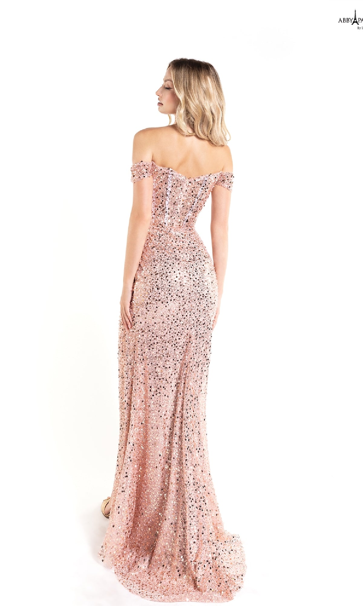 Long Sequin Prom Dress: Abby Paris 90177