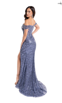 Long Sequin Prom Dress: Abby Paris 90177