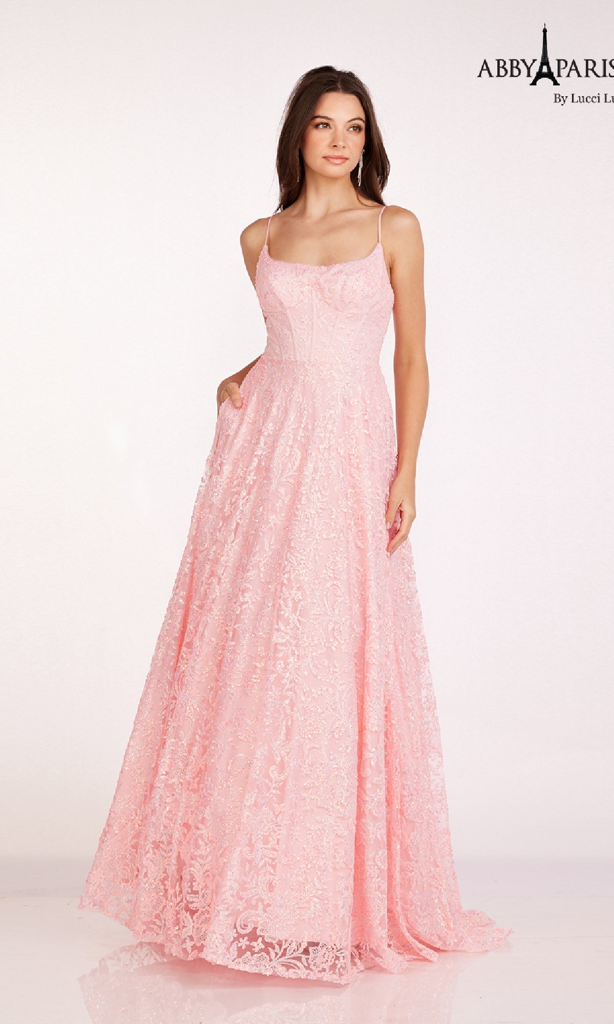 Long Prom Dress: Abby Paris 90233