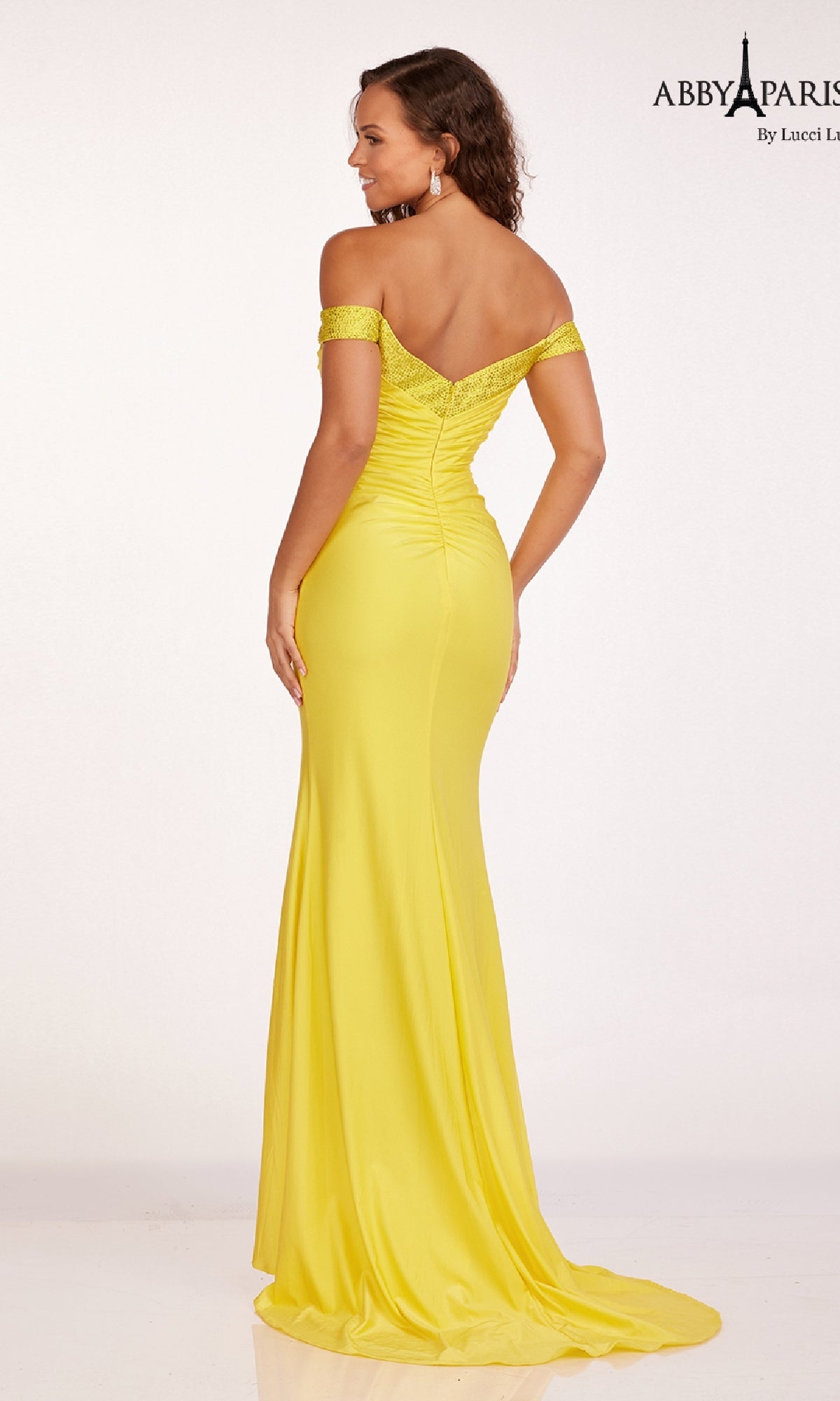 Off-the-Shoulder Prom Dress: Abby Paris 90246