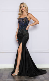 Heat-Stone Ombre Long Prom Dress 9264