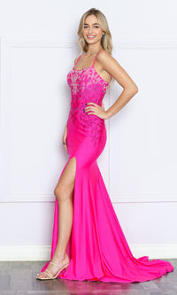 Heat-Stone Ombre Long Prom Dress 9264