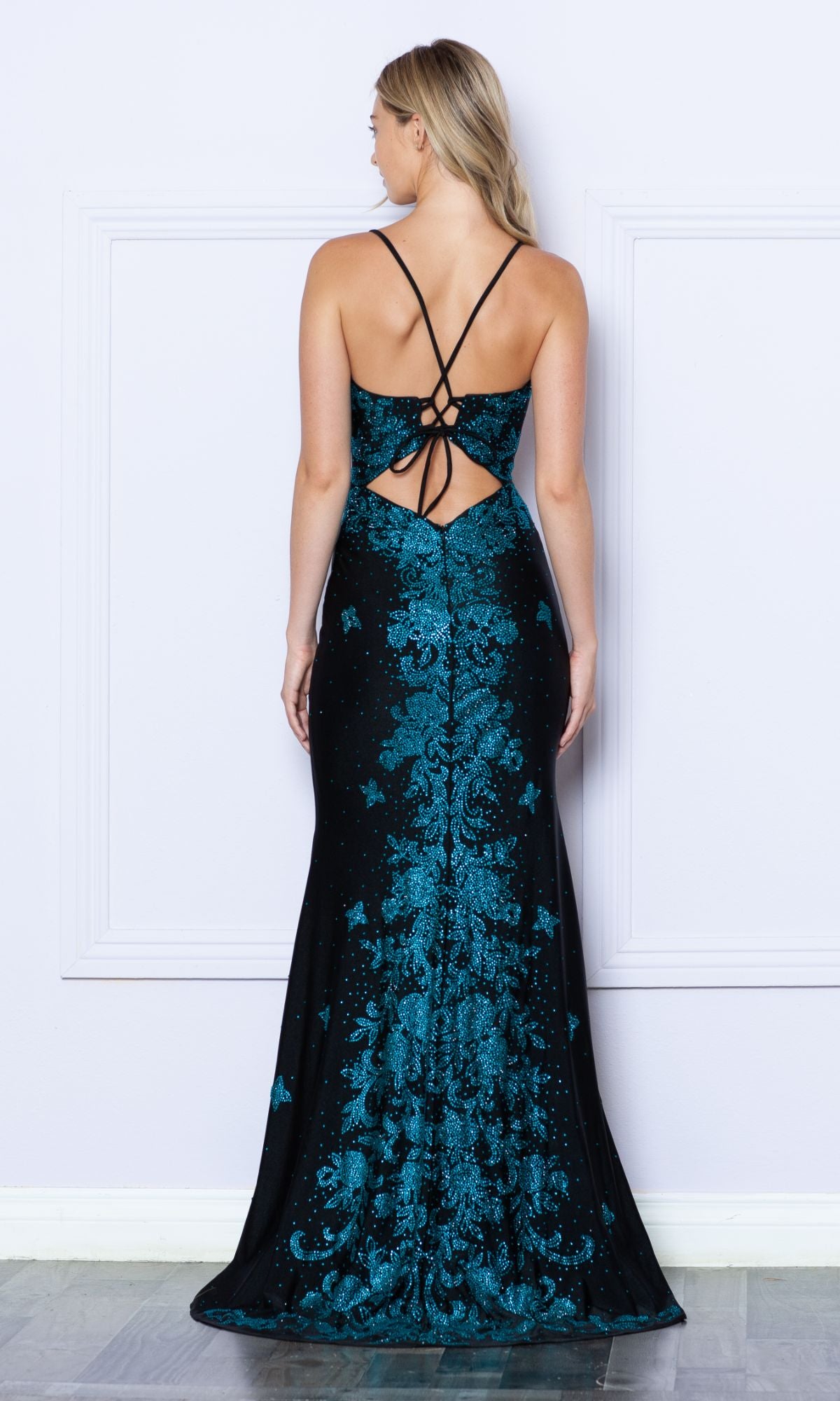 Black Turquoise Prom Dresses