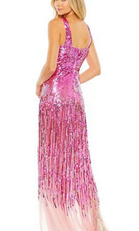 Mac Duggal Hot Pink Sequin Formal Dress 93961