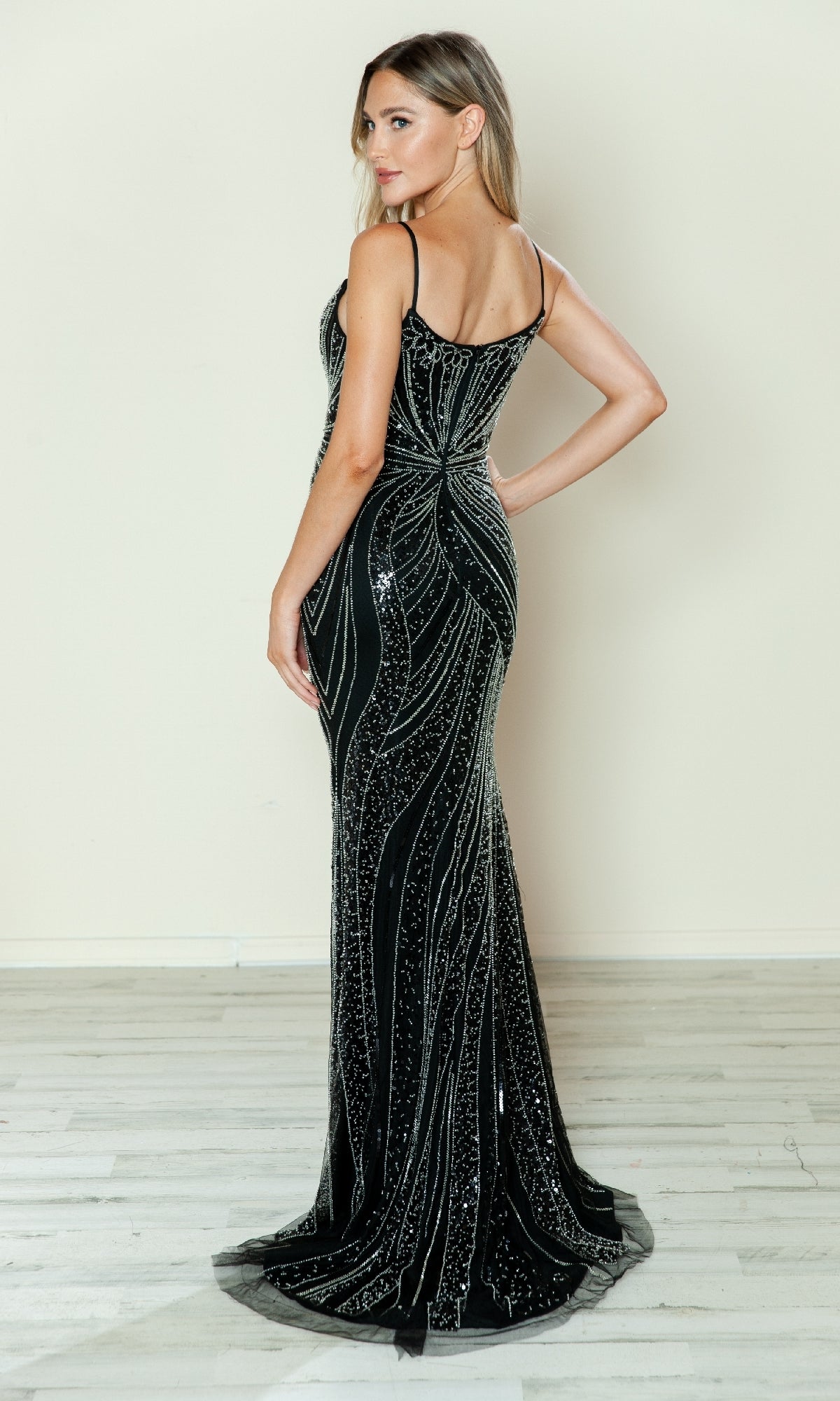 Long Prom Dress: Poly USA 9510