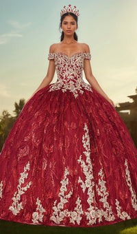 Burgundy Quinceanera Dress 1579