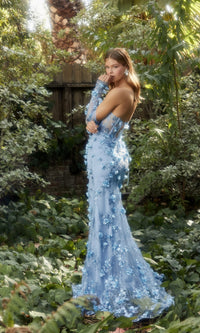 Strapless Sweetheart Floral Long Prom Dress A1117