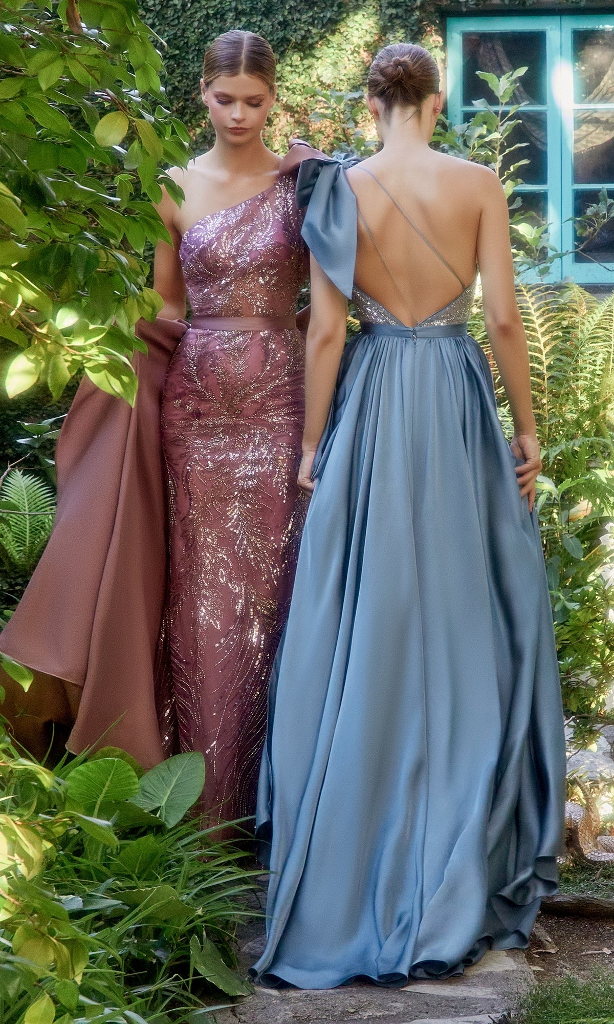 Smokey Blue Bridesmaid Dress