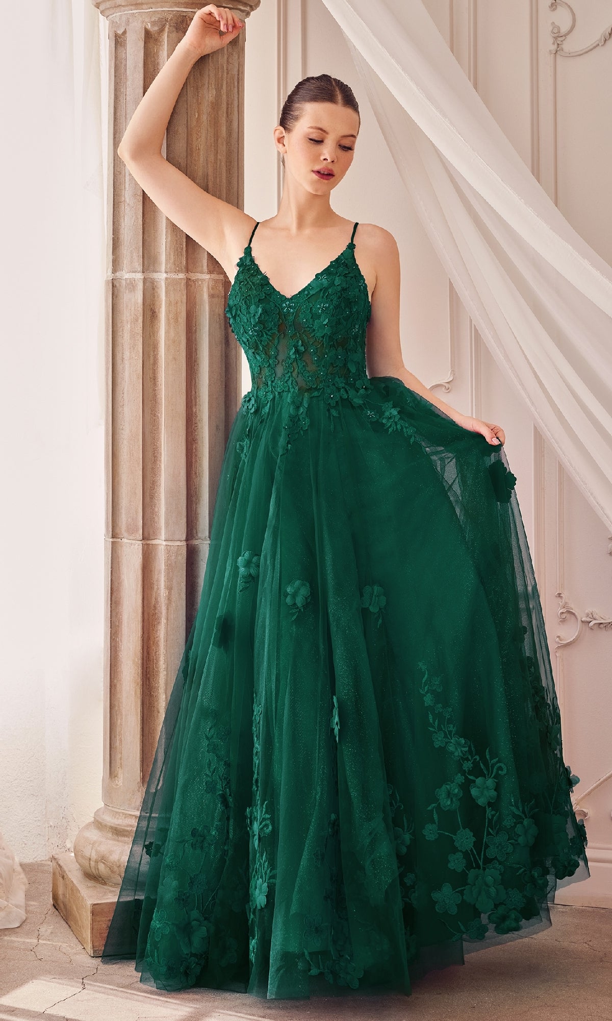 Long Glitter Prom Ball Gown: Andrea and Leo A1326