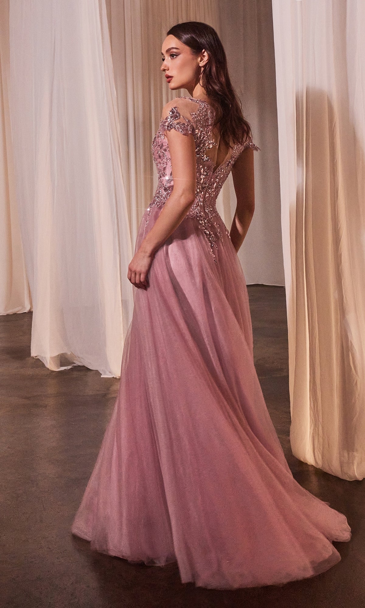 Dusty Rose Prom Ball Gown: Andrea and Leo A1350