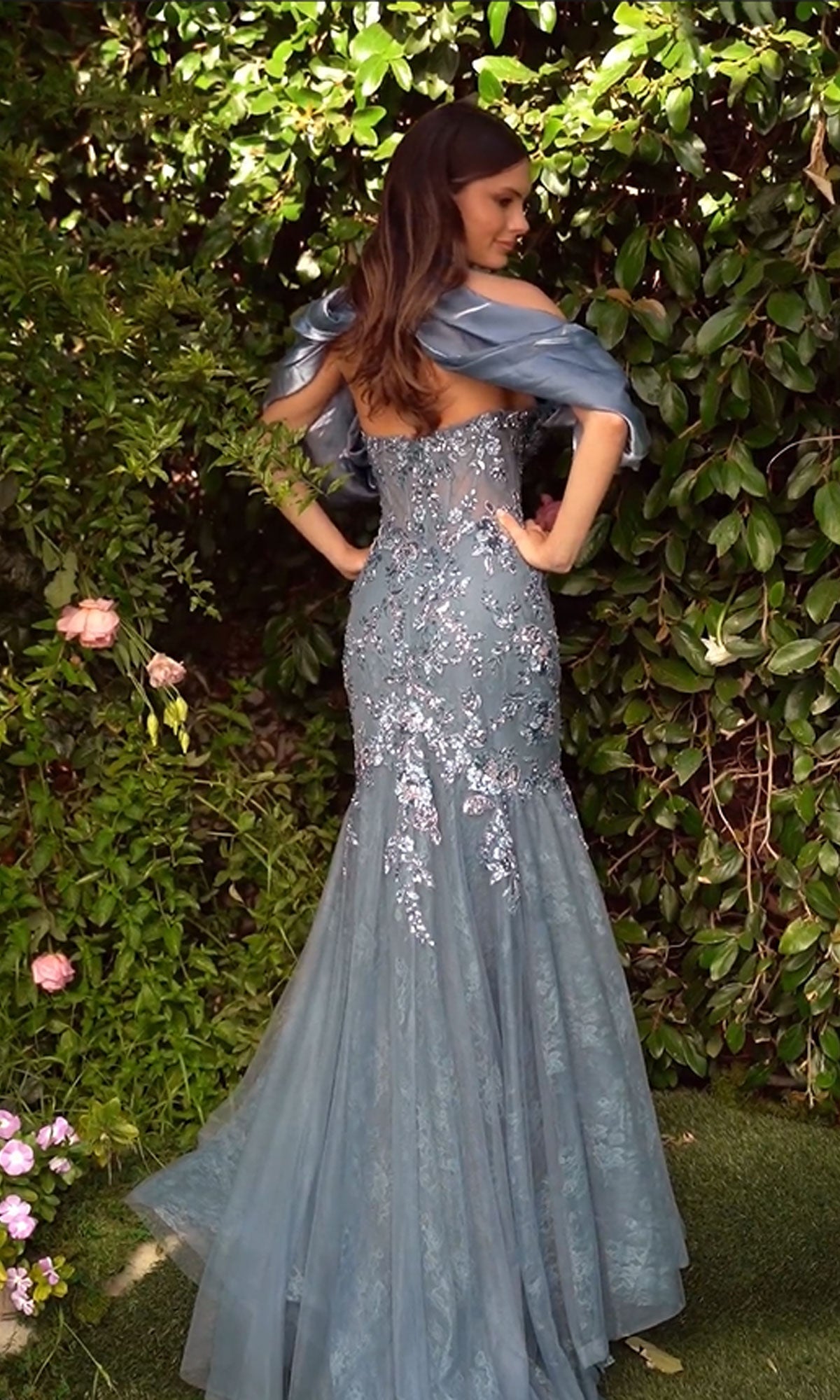 Long Mermaid Prom Dress: Andrea and Leo  A1354