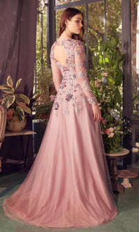 Long Formal Pink Dress: Andrea & Leo A1356