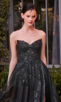 Strapless Long Prom Dress: Andrea & Leo A1378