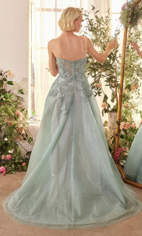 Strapless Long Prom Ball Gown: Andrea & Leo A1387