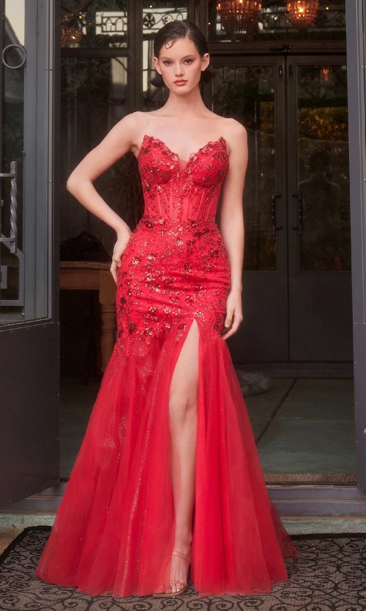 Strapless Mermaid Prom Dress: Andrea & Leo A1388