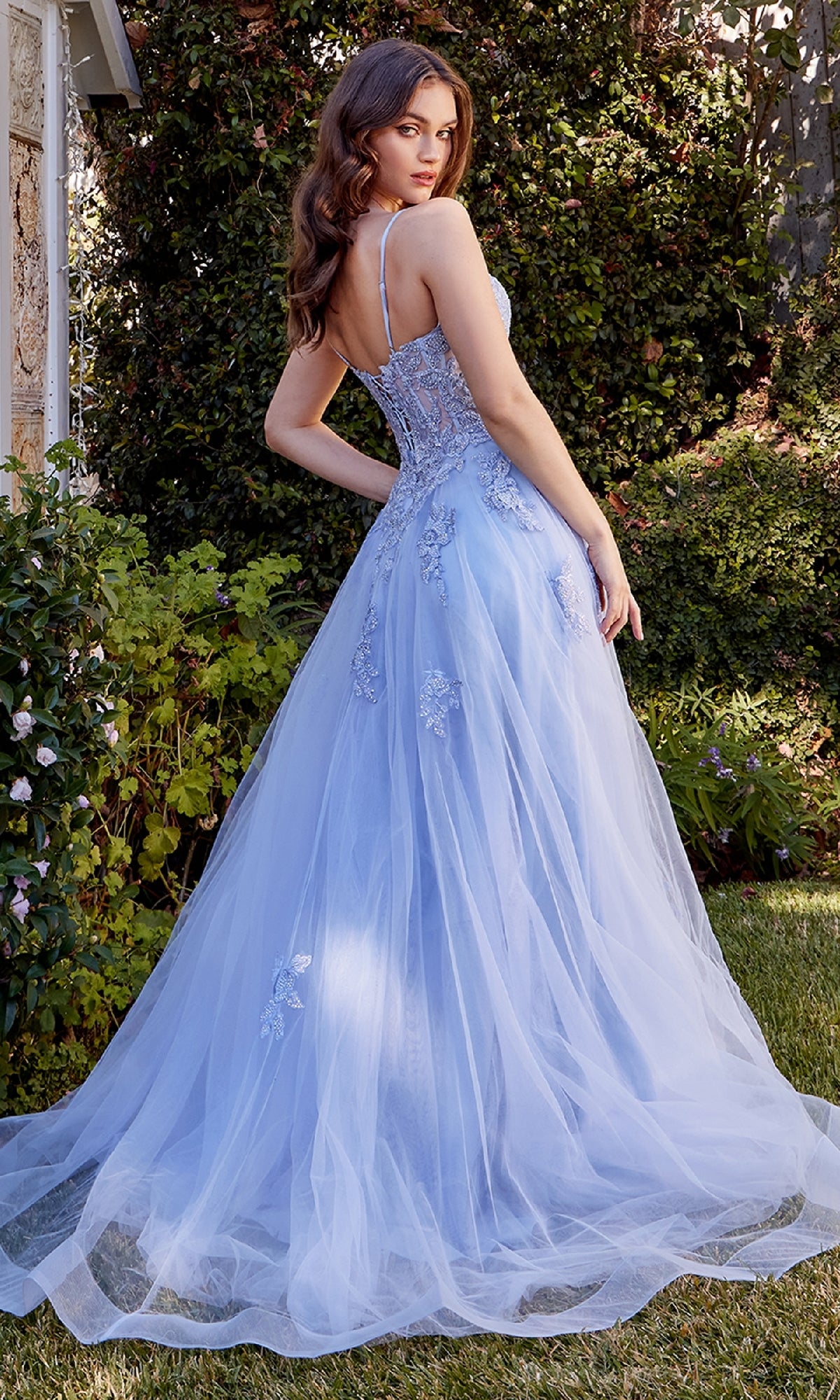 Embroidered Long Prom Dress: Andrea & Leo A1417