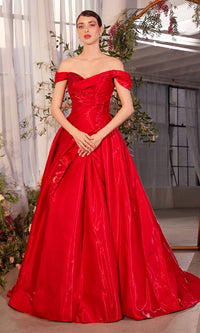 Off-the-Shoulder Prom Ball Gown:Andrea & Leo A1424