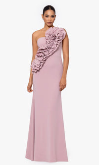 Betsy and Adam One-Shoulder Long Prom Dress A26071