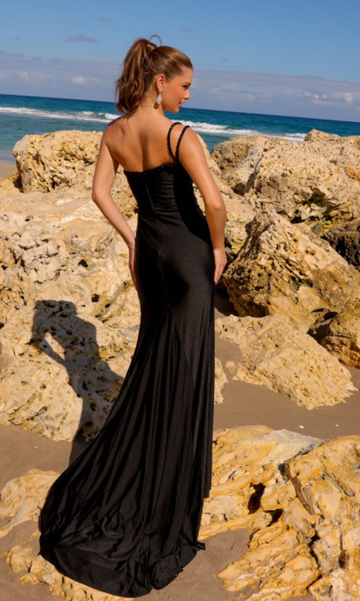 Amelia Couture One-Shoulder Prom Dress AC0013